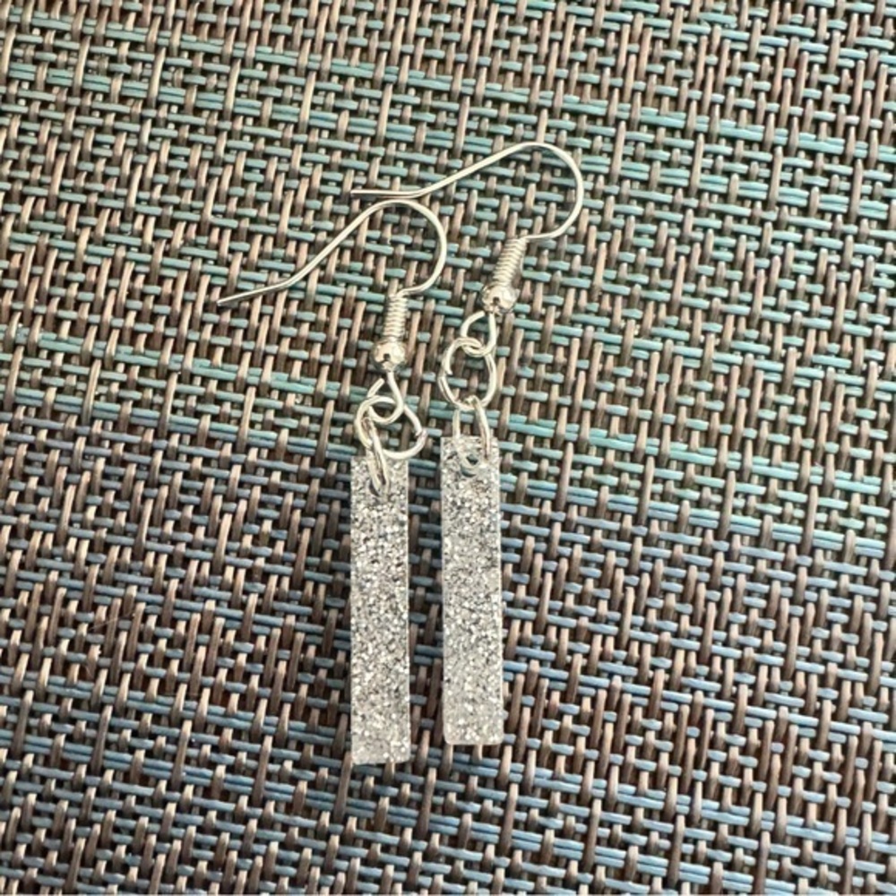 Resin Sparkle Earrings